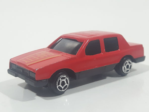 Vintage Summer Marz Karz No. 8802 Volvo 760 Sedan Safety #1 Red Die Cast Toy Car Vehicle Made in China