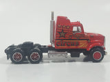 Vintage Majorette Super Movers 600 Series Circus Semi Tractor Truck Red 1/87 Scale Die Cast Toy Car Vehicle