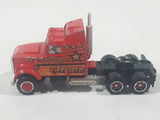 Vintage Majorette Super Movers 600 Series Circus Semi Tractor Truck Red 1/87 Scale Die Cast Toy Car Vehicle