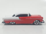 Maisto 1955 Chevrolet Bel Air Red and White Die Cast Toy Car Vehicle