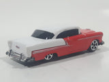 Maisto 1955 Chevrolet Bel Air Red and White Die Cast Toy Car Vehicle