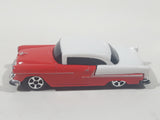 Maisto 1955 Chevrolet Bel Air Red and White Die Cast Toy Car Vehicle