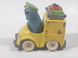 1981, 1983 Playskool The Muppets Sesame Street Blue Cookie Monster Yellow Die Cast Toy Car Vehicle