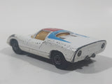 Vintage 1970 Lesney Matchbox Series Superfast No. 68 Porsche 910 White with Red and Blue Paint Die Cast Toy Car Vehicle Made in England
