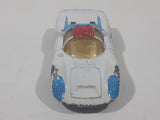 Vintage 1970 Lesney Matchbox Series Superfast No. 68 Porsche 910 White with Red and Blue Paint Die Cast Toy Car Vehicle Made in England