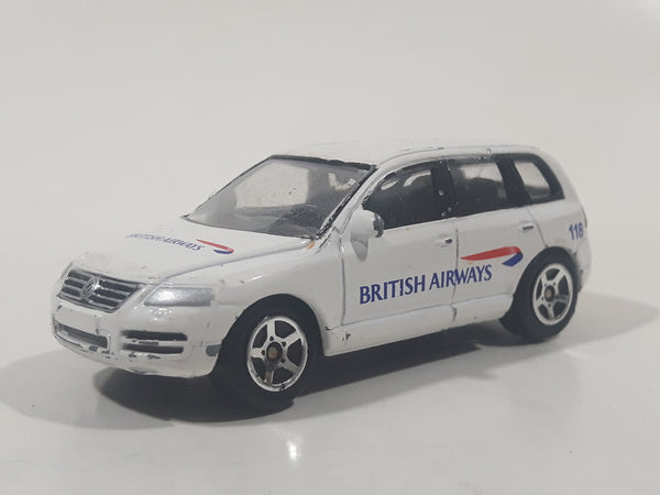 RealToy British Airways VW Touareg Van White 1/61 Scale Die Cast Toy Car Vehicle