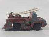 Vintage PlayArt Fire Engine Ladder Truck Red Die Cast Toy Car Rescue Emergency Vehicle Made in Hong Kong