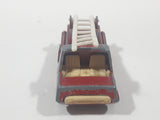 Vintage PlayArt Fire Engine Ladder Truck Red Die Cast Toy Car Rescue Emergency Vehicle Made in Hong Kong