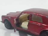 Vintage 1979 Lesney Matchbox Superfast No. 39 Rolls Royce Silver Shadow II Dark Red Die Cast Toy Car Vehicle with Opening Doors