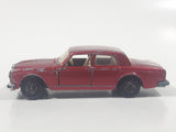 Vintage 1979 Lesney Matchbox Superfast No. 39 Rolls Royce Silver Shadow II Dark Red Die Cast Toy Car Vehicle with Opening Doors