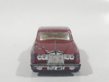 Vintage 1979 Lesney Matchbox Superfast No. 39 Rolls Royce Silver Shadow II Dark Red Die Cast Toy Car Vehicle with Opening Doors
