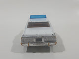 Vintage Warner Bro. ERTL Dukes of Hazzard 1980 Pontiac Bonneville Sheriff Police Cop White Die Cast Toy Car Vehicle TV Show Collectible Blue Lights