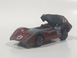 Vintage 1969 Hot Wheels Grand Prix McLaren M6A Spectraflame Red Die Cast Toy Car Vehicle Red Lines