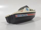 Vintage 1978 Tomy PC1397 Speed Boat Sea Patrol White and Black Plastic Toy Vehicle No Motor