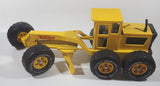 Vintage 1970s Tonka 16210 MR-970 Road Grader Yellow 17 1/2" Long Pressed Steel Die Cast Toy Car Vehicle