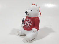 Cineplex Movie Theatre Coca Cola Polar Bear Figure Sitting Holding Bottle Christmas Tree Hanging Ornament