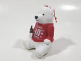 Cineplex Movie Theatre Coca Cola Polar Bear Figure Sitting Holding Bottle Christmas Tree Hanging Ornament