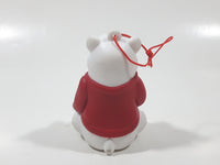 Cineplex Movie Theatre Coca Cola Polar Bear Figure Sitting Holding Bottle Christmas Tree Hanging Ornament