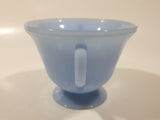 Vintage Pyrex Delphite Light Blue Glass Pedestal Sugar Bowl