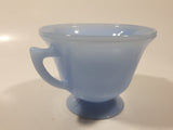 Vintage Pyrex Delphite Light Blue Glass Pedestal Sugar Bowl