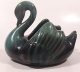 Vintage Blue Mountain Pottery 5 1/2" Long Drip Glaze Swan Bird Candy Nut Dish