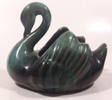 Vintage Blue Mountain Pottery 5 1/2" Long Drip Glaze Swan Bird Candy Nut Dish