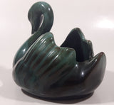 Vintage Blue Mountain Pottery 5 1/2" Long Drip Glaze Swan Bird Candy Nut Dish