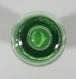 Vintage Lime Green Bubble Ringed 11" Tall Glass Beverage Bottle