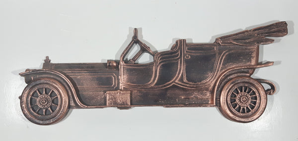 Vintage 1974 MCMLXXIV Dart Industries #7337 Antique Classic Car Copper Look Plastic Wall Plaque Hanging