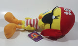 2003 Warner Bros Looney Tunes Tweety Bird Pirate 12" Toy Plush Stuffed Character