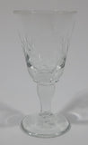 Vintage Star Pinwheel Crystal 3 1/2" Tall Glass Cup