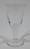 Vintage Star Pinwheel Crystal 3 1/2" Tall Glass Cup