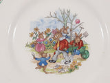 Vintage Royal Doulton Bunnykins "Family Gardening" 8" English Fine Bone China Plate