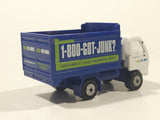 1-800-Got-Junk? Dump Truck White and Blue Die Cast Toy Car Vehicle