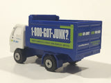 1-800-Got-Junk? Dump Truck White and Blue Die Cast Toy Car Vehicle