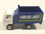 1-800-Got-Junk? Dump Truck White and Blue Die Cast Toy Car Vehicle