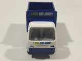 1-800-Got-Junk? Dump Truck White and Blue Die Cast Toy Car Vehicle
