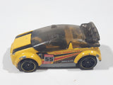 2014 Hot Wheels Track Aces Super Gnat Yellow Die Cast Toy Car Vehicle