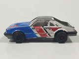 Vintage Majorette No. 220 Mustang SVO Blue and White 1/59 Scale Die Cast Toy Car Vehicle