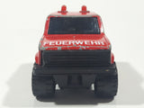 Vintage Majorette Sonic Flashers Ford Bronco Feuerwehr Fire Red Die Cast Toy Car Vehicle