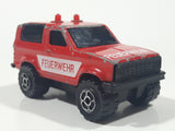 Vintage Majorette Sonic Flashers Ford Bronco Feuerwehr Fire Red Die Cast Toy Car Vehicle
