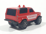 Vintage Majorette Sonic Flashers Ford Bronco Feuerwehr Fire Red Die Cast Toy Car Vehicle
