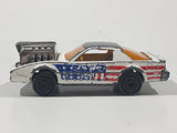 Vintage Majorette Pontiac Firebird Trans Am White Die Cast Toy Car Vehicle with Blown Motor