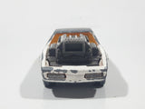 Vintage Majorette Pontiac Firebird Trans Am White Die Cast Toy Car Vehicle with Blown Motor