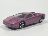 Maisto Lamborghini Diablo Metallic Purple Pink 1/64 Scale Die Cast Toy Dream Super Car Vehicle