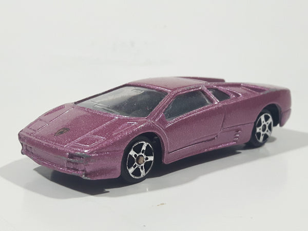 Maisto Lamborghini Diablo Metallic Purple Pink 1/64 Scale Die Cast Toy Dream Super Car Vehicle
