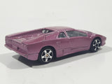 Maisto Lamborghini Diablo Metallic Purple Pink 1/64 Scale Die Cast Toy Dream Super Car Vehicle