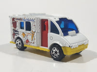 2002 Matchbox Kids' Cars of the Year Ice Cream Truck White Die Cast Toy Car Vehicle with Opening Door