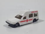 1995 NewRay Ambulance White HO Scale Plastic Die Cast Toy Car Vehicle