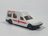 1995 NewRay Ambulance White HO Scale Plastic Die Cast Toy Car Vehicle